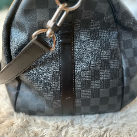LOUIS VUITTON Damier Graphite Keepall Bandouliere 45 - Picture 10 of 14
